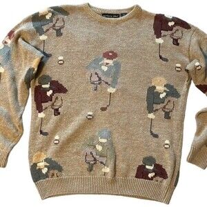 Vintage Northern Isles Hand Loomed Intarsia Sweater